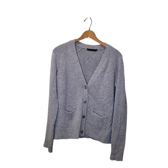 Jenni Kanye Womens Cashmere Long Sleeve Cardigan Sweater Pockets Small Classic - Picture 1 of 9